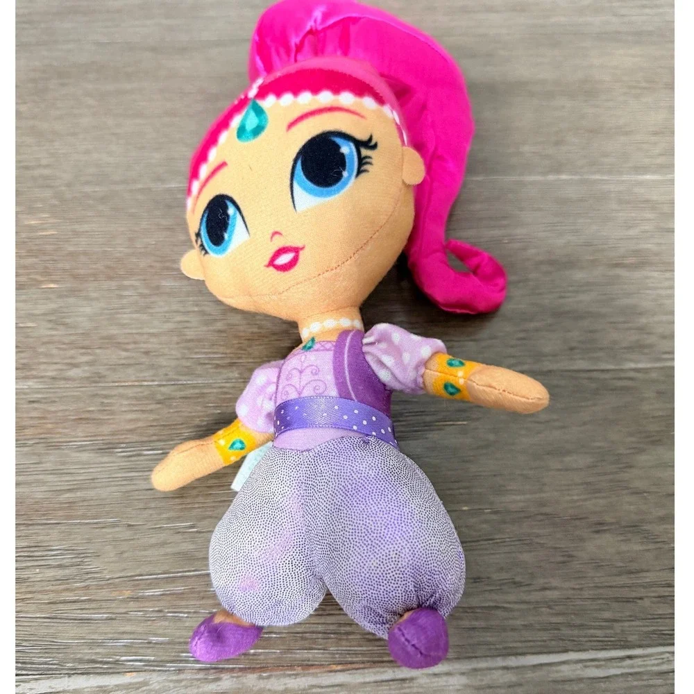 Nickelodeon Shimmer and Shine Shimmer Genie Plush Stuffed Doll Pink Hair‎